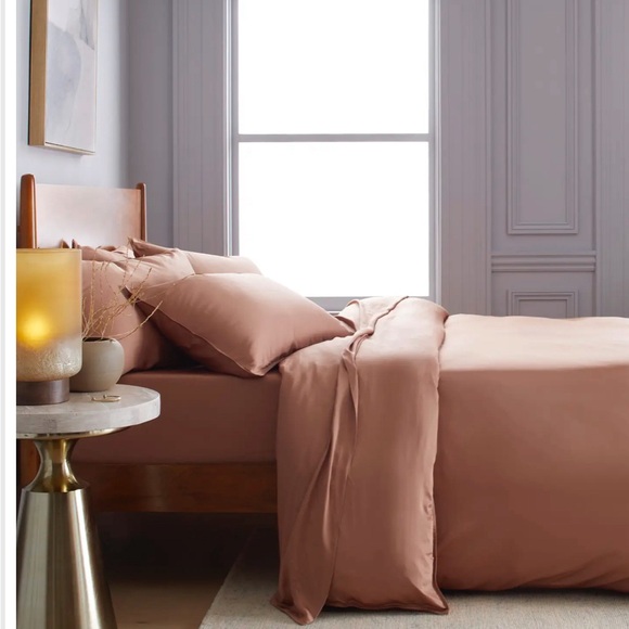 Quince Bamboo Duvet Cover Color:Clay Full/queen - Picture 2 of 9